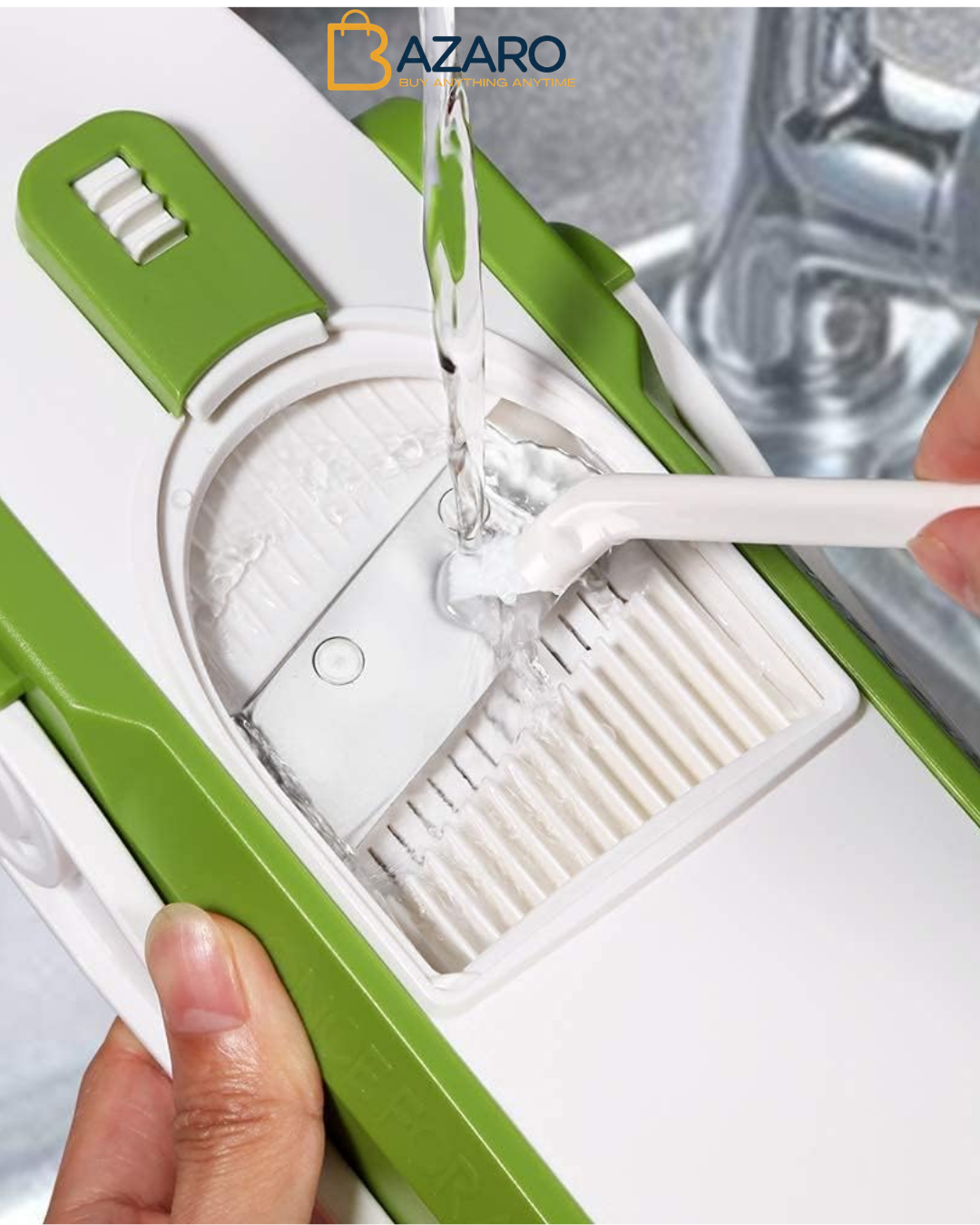 ONCE FOR ALL Vegetable Slicer with Collection Basin, Vegetable Slicer