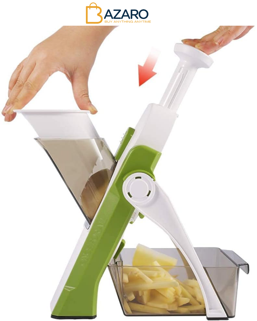 ONCE FOR ALL Vegetable Slicer with Collection Basin, Vegetable Slicer