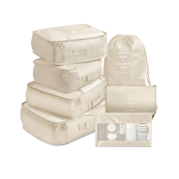 VAGREEZ Travel Luggage Packing Organizers Set with Toiletry Bag