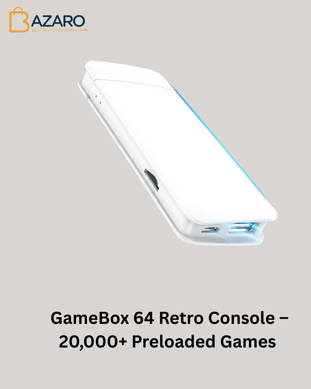 GameBox 64 Retro Console – 30,000+ Preloaded Games with 4K HDMI & Wireless Controllers