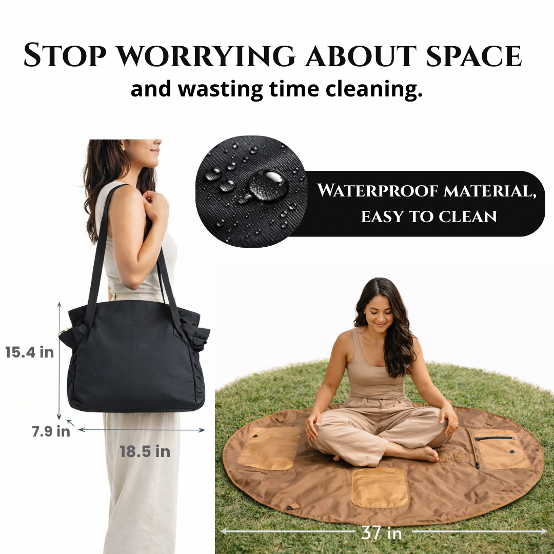 Oversized Lightweight Nylon Shoulder Tote Bag – Casual Everyday Handbag