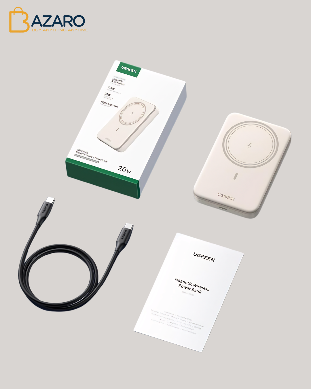 UGREEN Magsafe Power Bank, Wireless Portable Charger Fast Charging