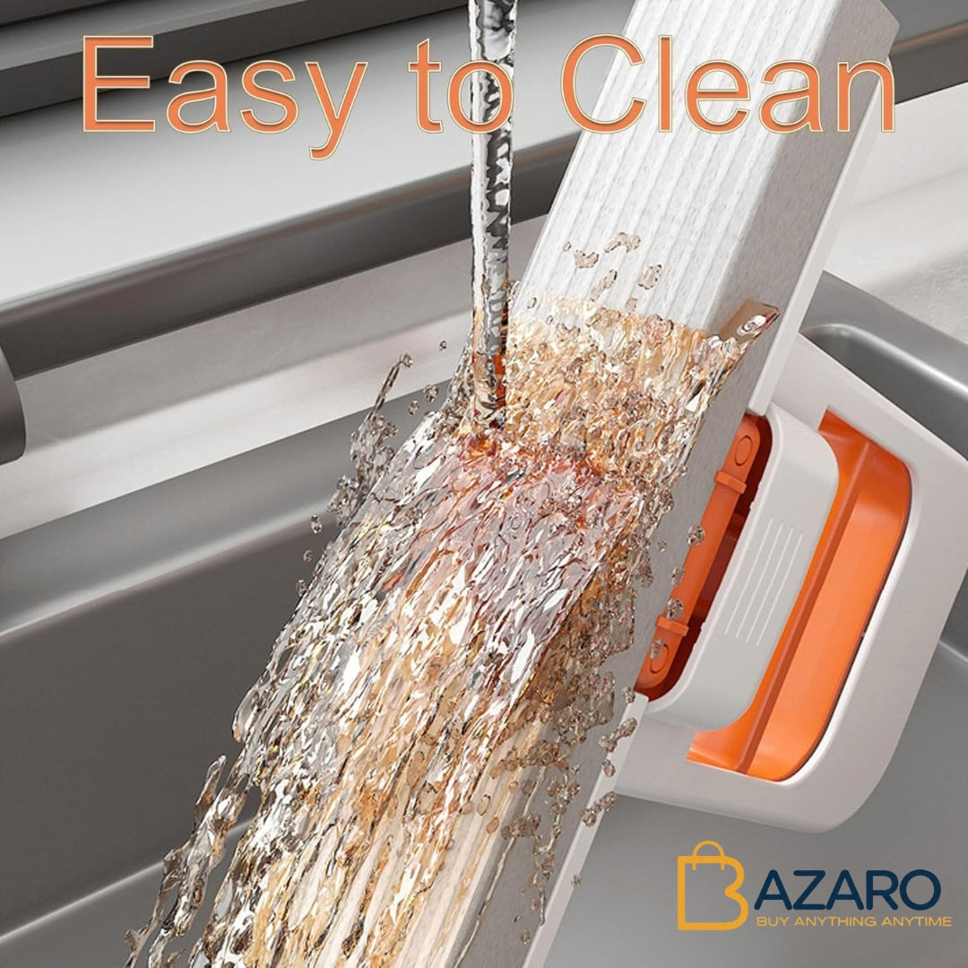 Mini Foldable Desktop Mop, White Orange