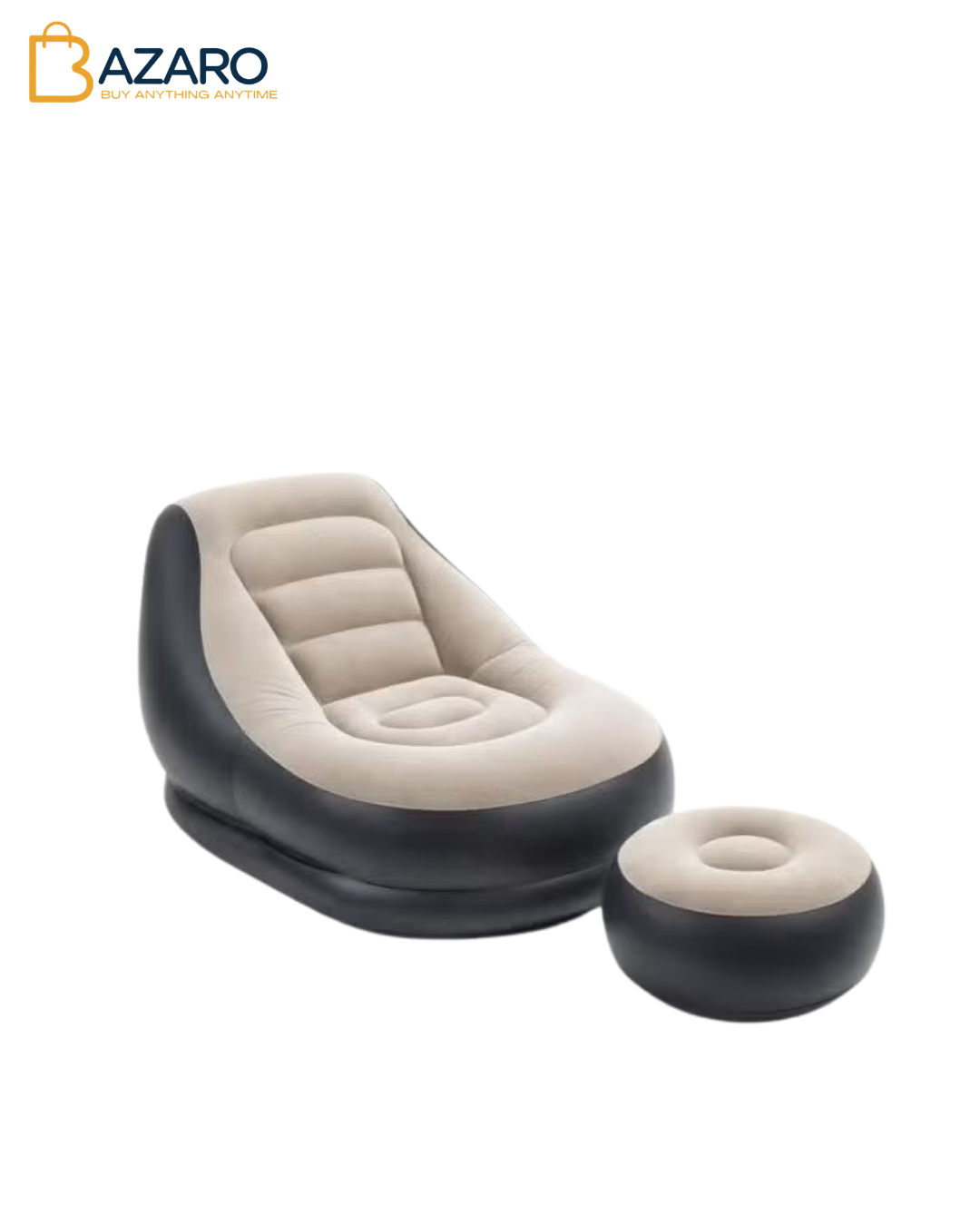 Tobi Air Sofa (TB-3003) | Inflatable Lounger Set, 2-in-1 Sofa Chair with Footstool