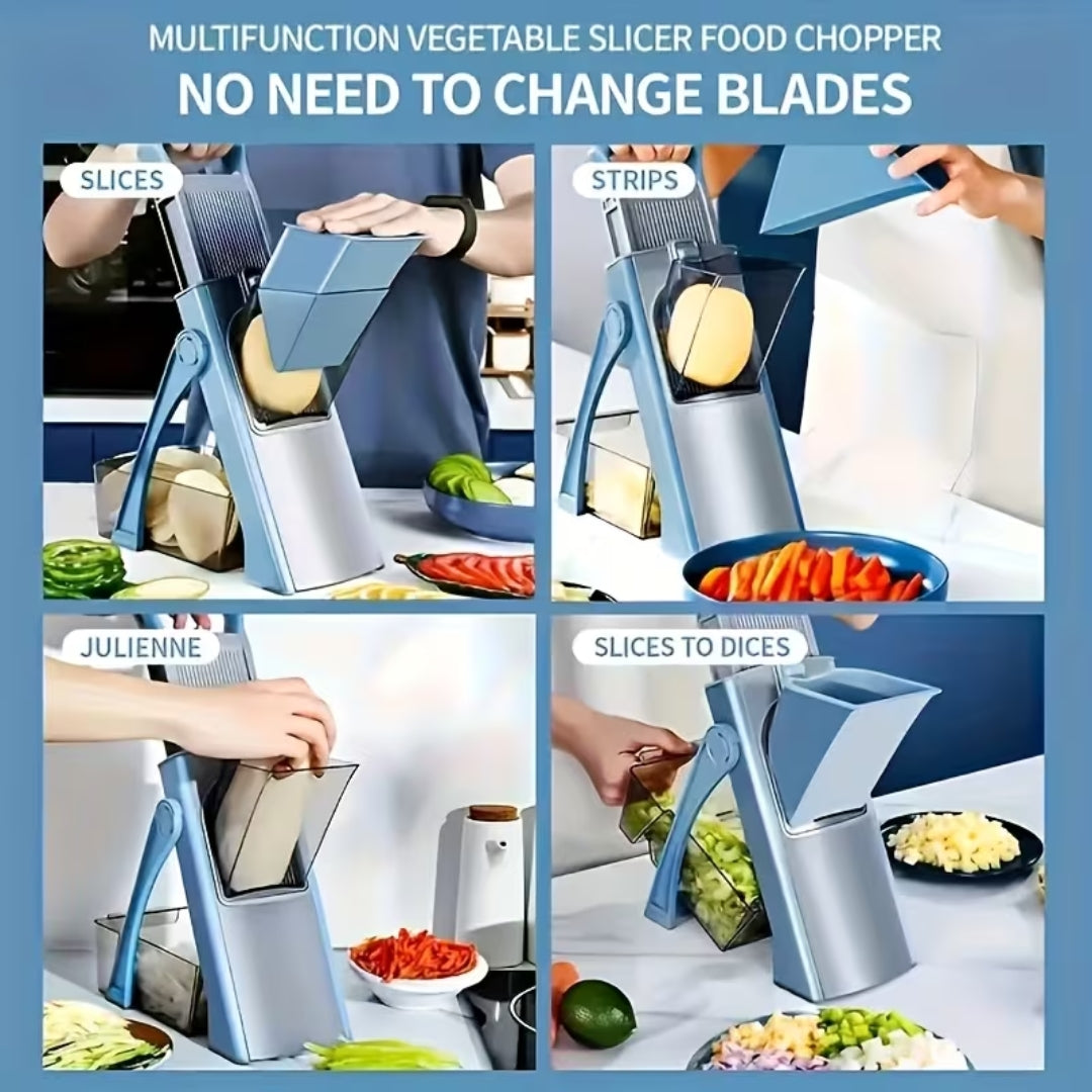 Adjustable Thickness Manual Slicer - Multifunctional Vegetable Slicer and Dicer Set