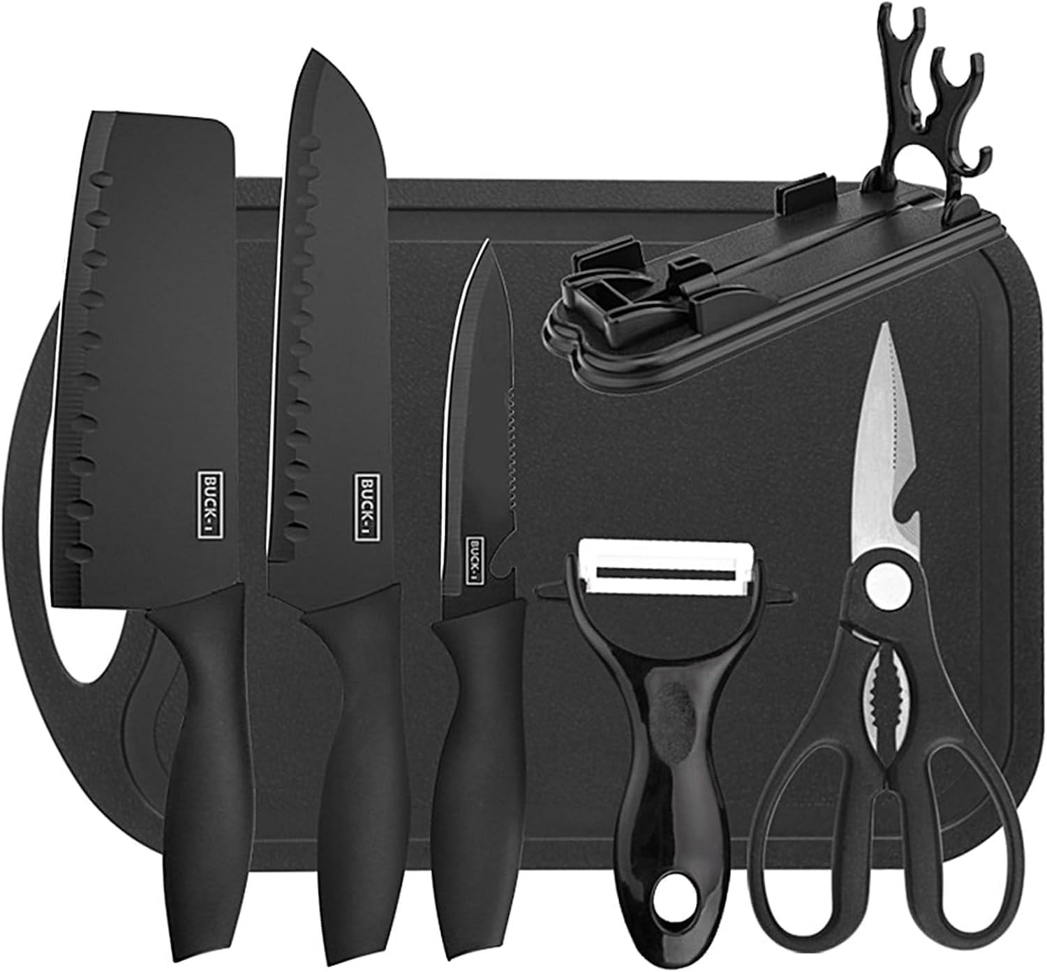 7-Piece Kitchen Knife Set with Chopping Board