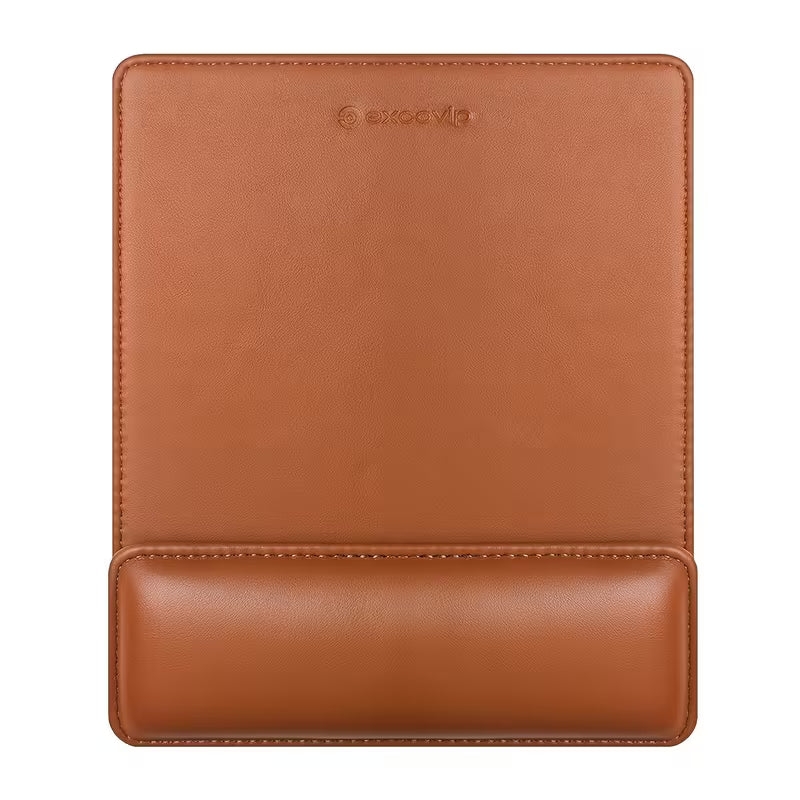 Premium Leather Mouse Pad with Magnetic Wrist Rest
