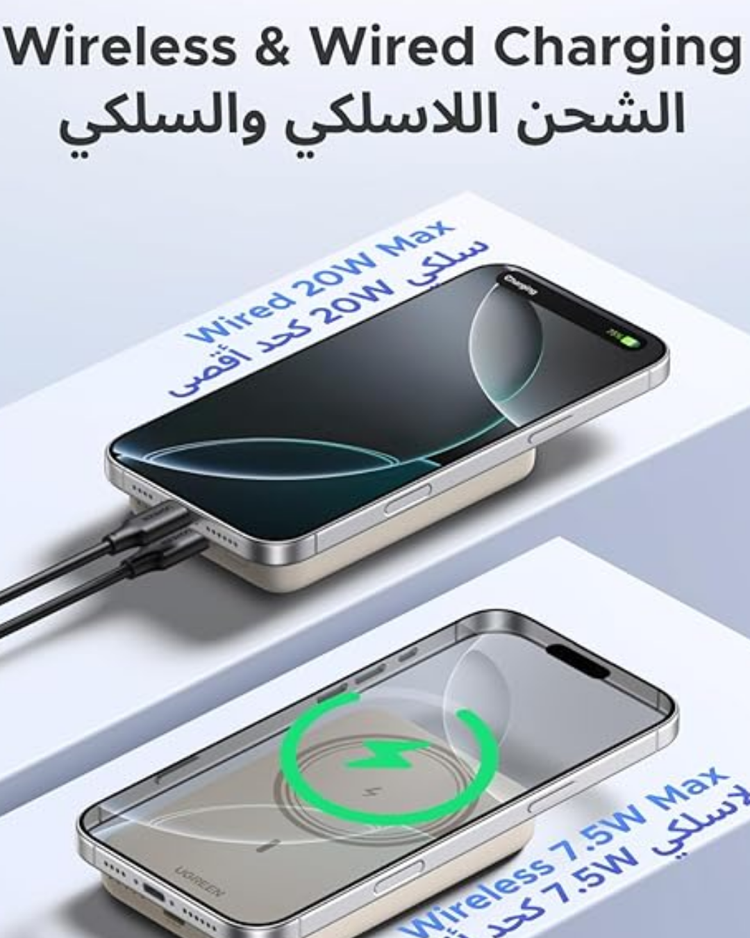 UGREEN Magsafe Power Bank, Wireless Portable Charger Fast Charging