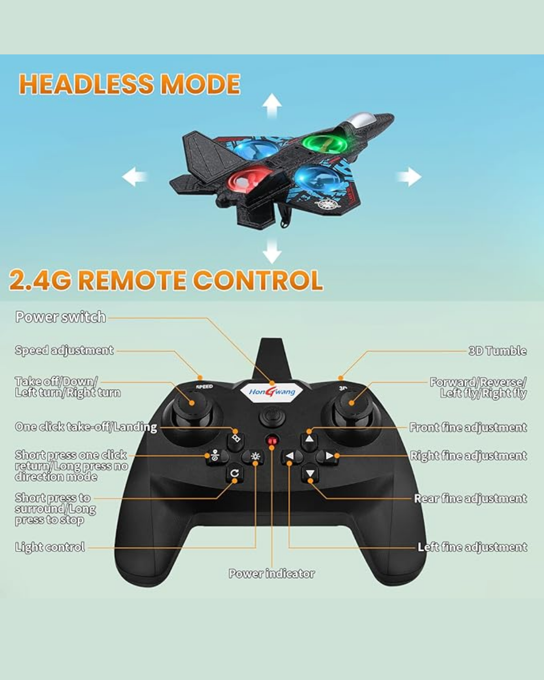 RC Plane 2.4GHz Remote Control Plane L0712 Quadcopter Hovering with Auto Hovering Fighter Aircraft RC Airplane RTF for Beginner