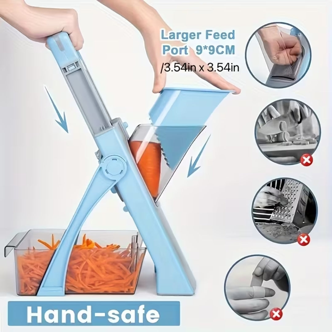Adjustable Thickness Manual Slicer - Multifunctional Vegetable Slicer and Dicer Set