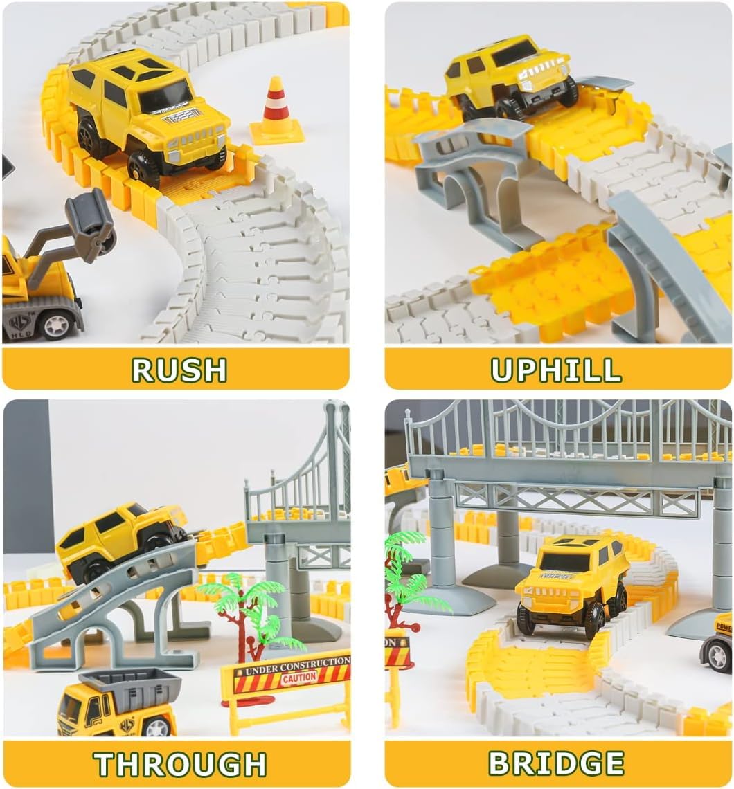 Construction Race Tracks for Kids Toys, Track Set, Gifts For Kids