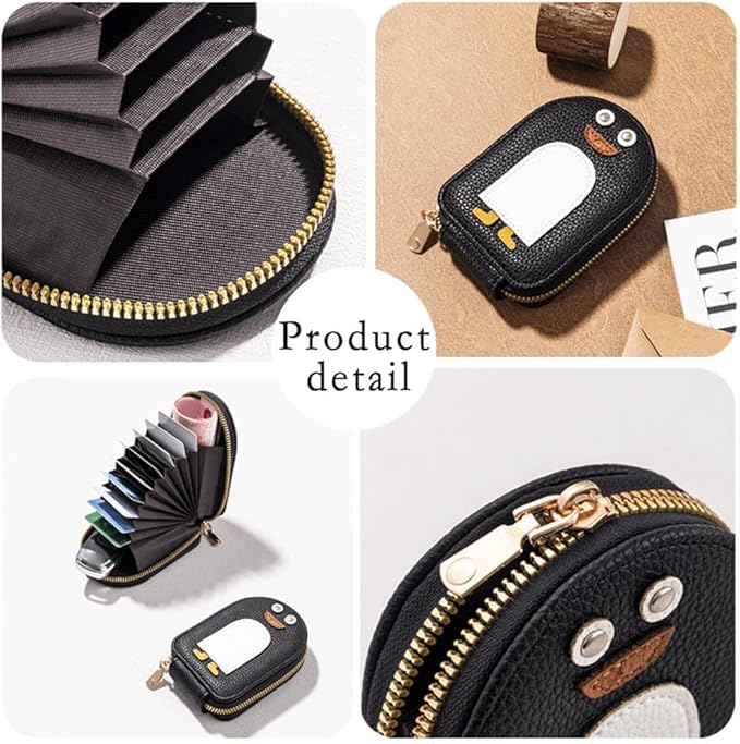 Cute Penguins PU Credit Card Coin Wallet