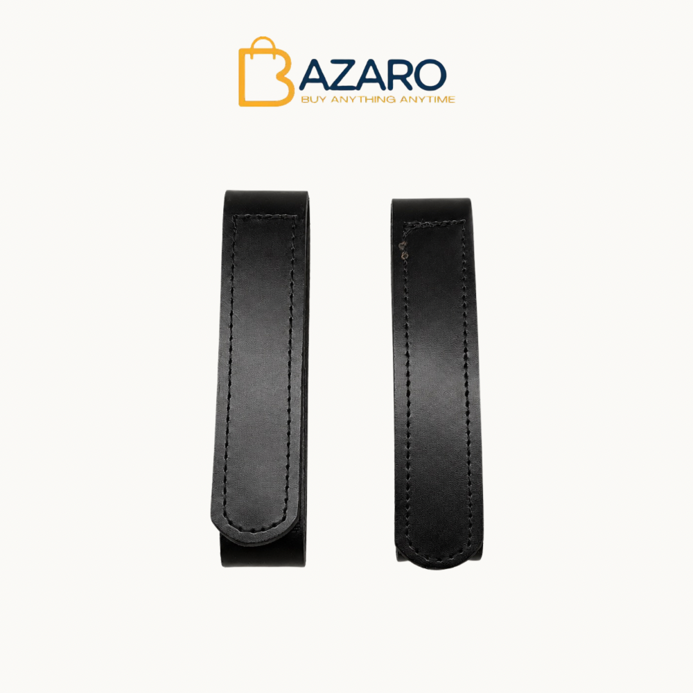 Handcrafted Genuine Leather Belt Loop Straps (Set of 2), Adjustable Side Leather Belt, Jeans Pants Wide and Easy To Use