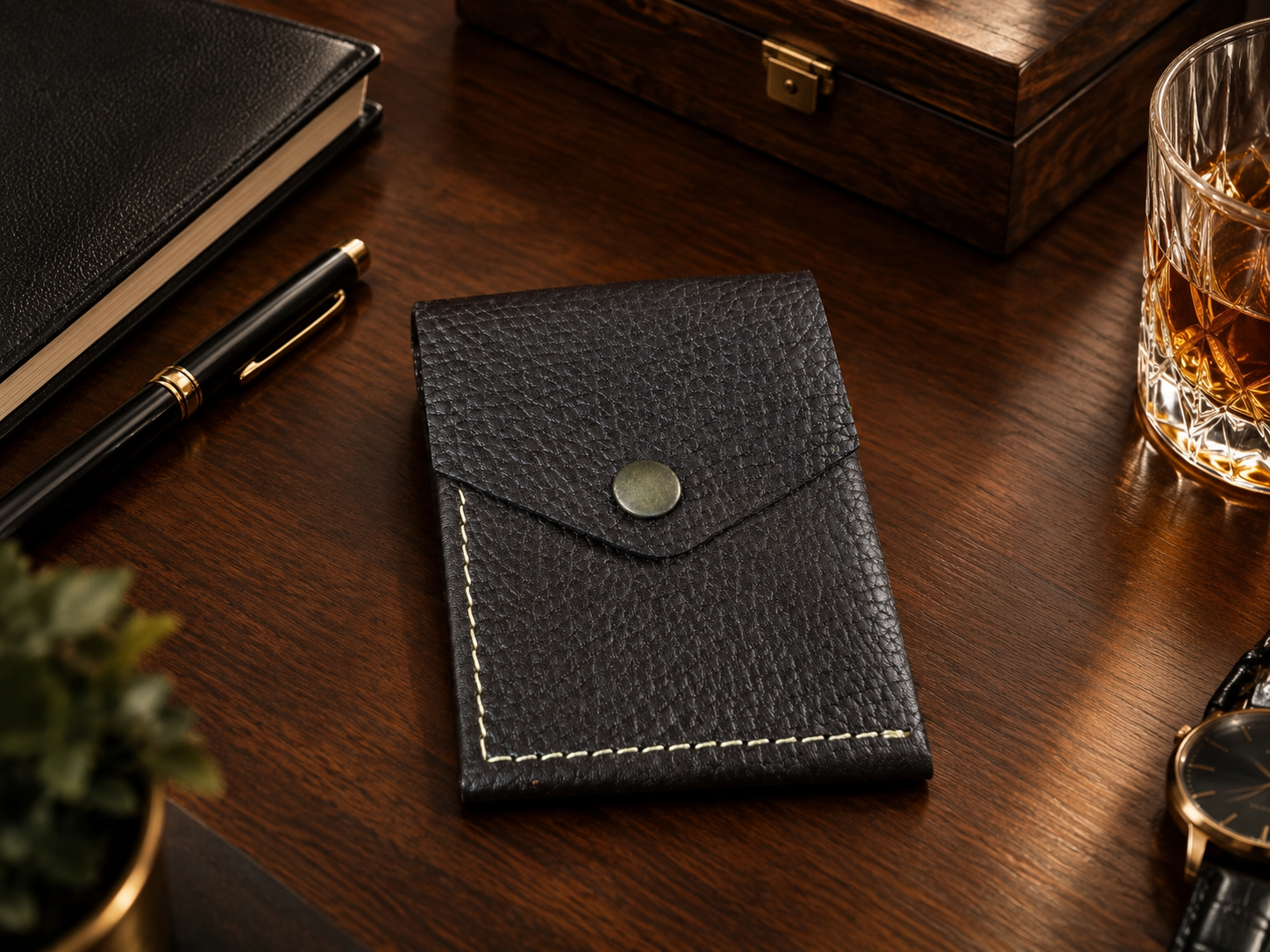 Vellura Genuine Leather Wallet | Compact Double Fold Leather Wallet
