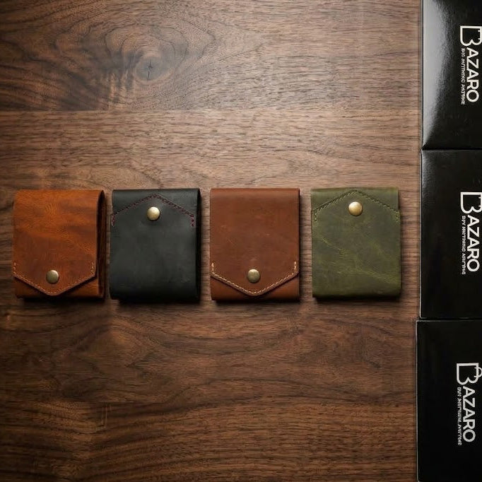 Single Fold Compact Leather Wallet | 100% Genuine Leather Wallet With Free Keychain