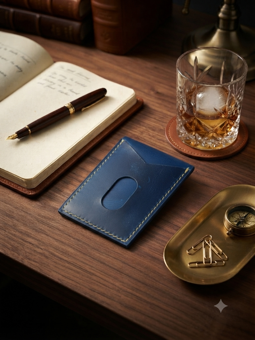 Royal Blue | Hand-Crafted Leather Wallet | Slim & Compact design