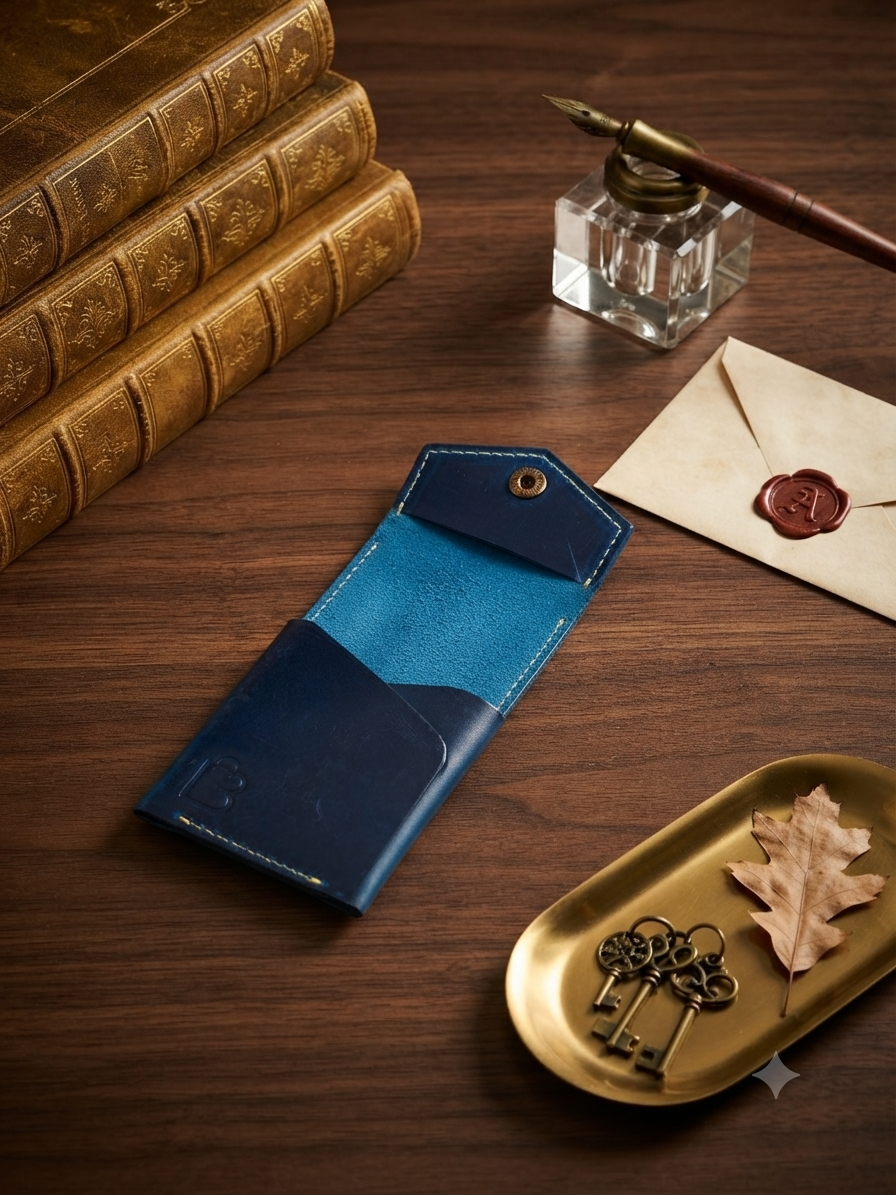 Royal Blue | Hand-Crafted Leather Wallet | Slim & Compact design