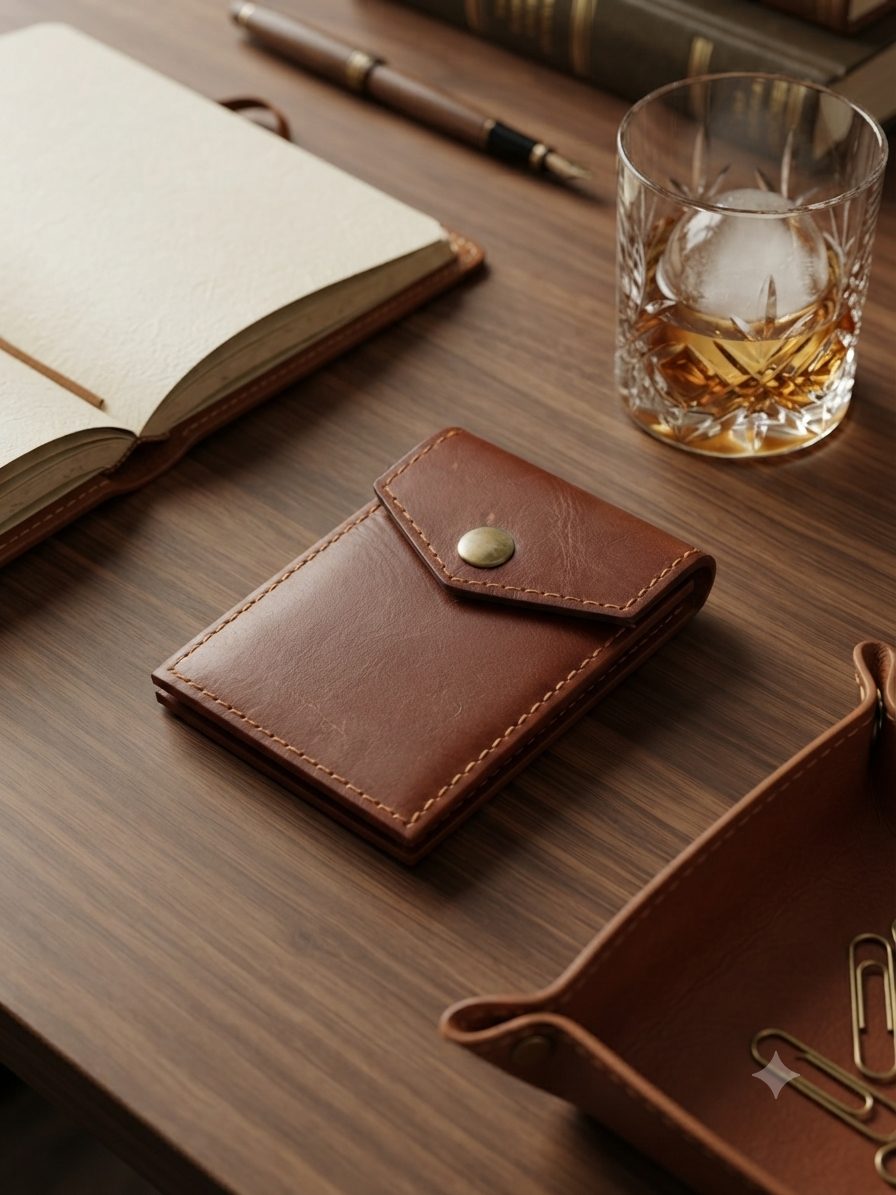 Saddle Brown | Hand-Crafted Leather Wallet | Slim & Compact design