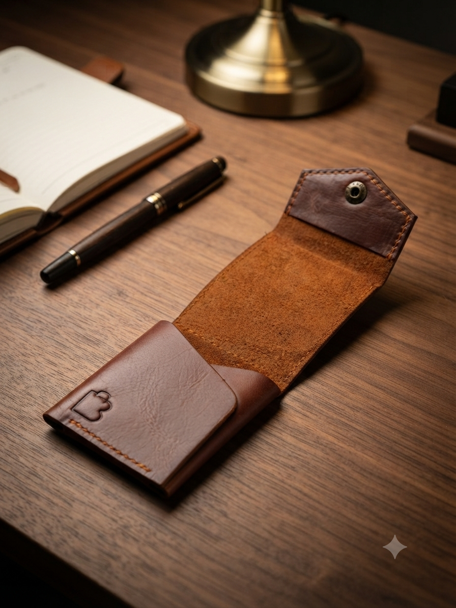 Saddle Brown | Hand-Crafted Leather Wallet | Slim & Compact design