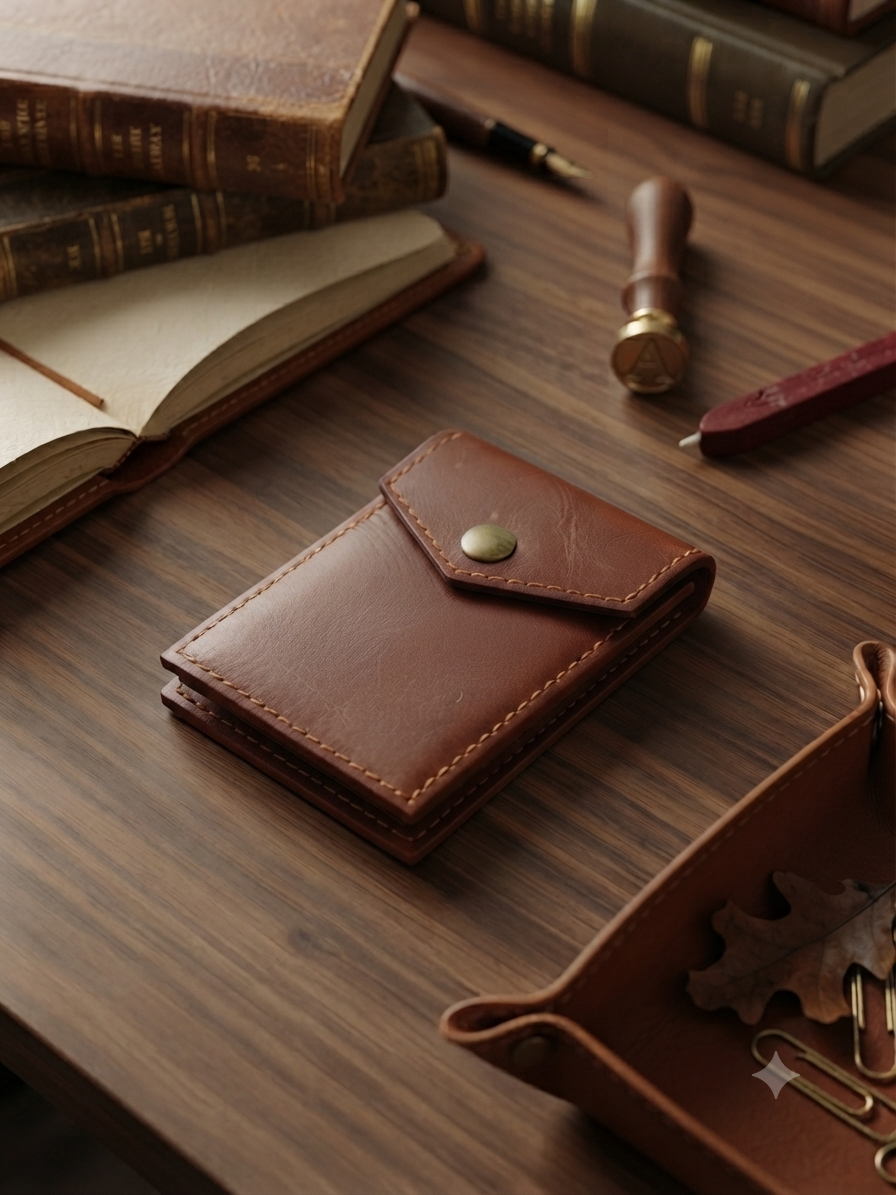 Saddle Brown | Hand-Crafted Leather Wallet | Slim & Compact design