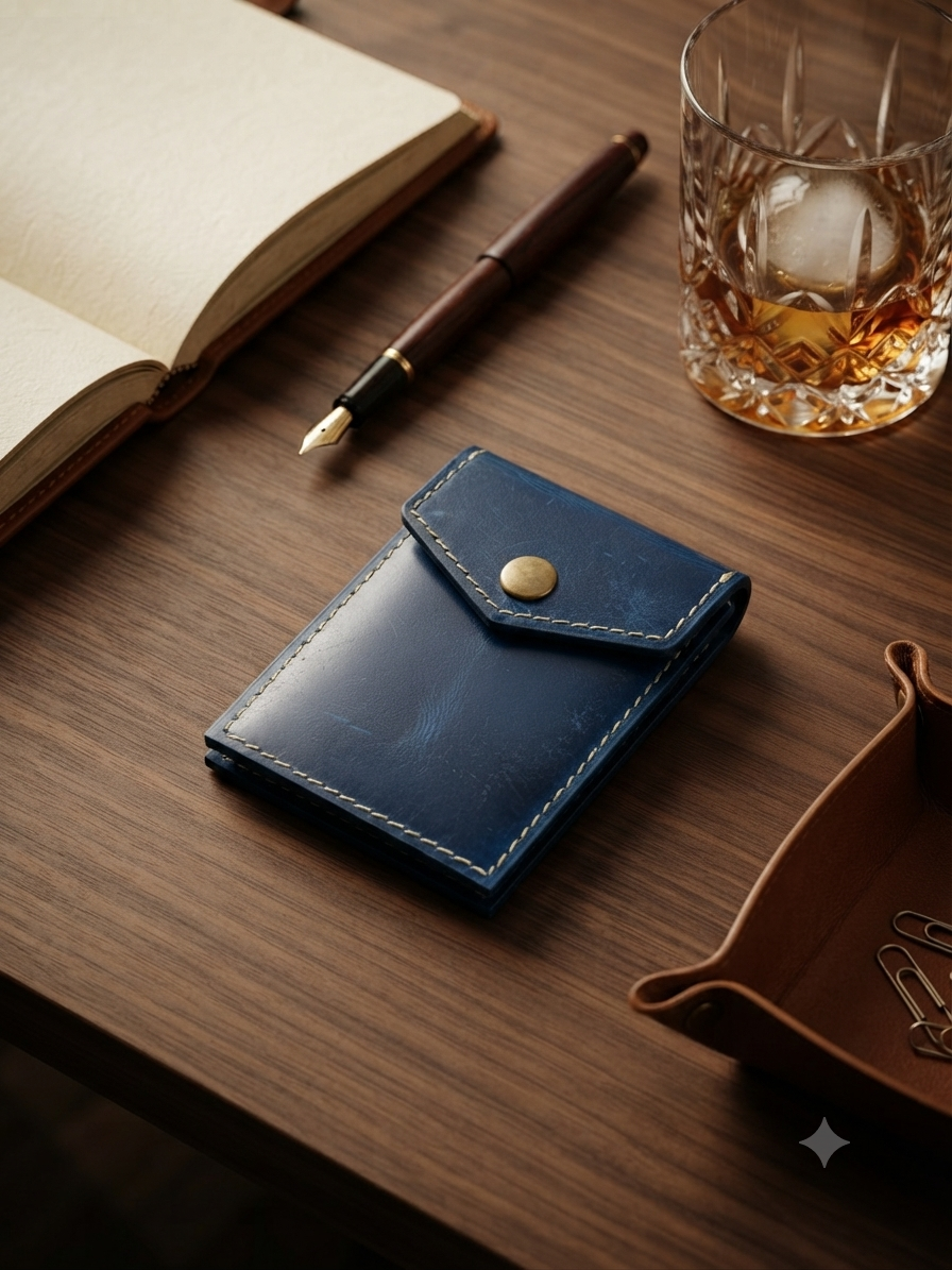 Royal Blue | Hand-Crafted Leather Wallet | Slim & Compact design