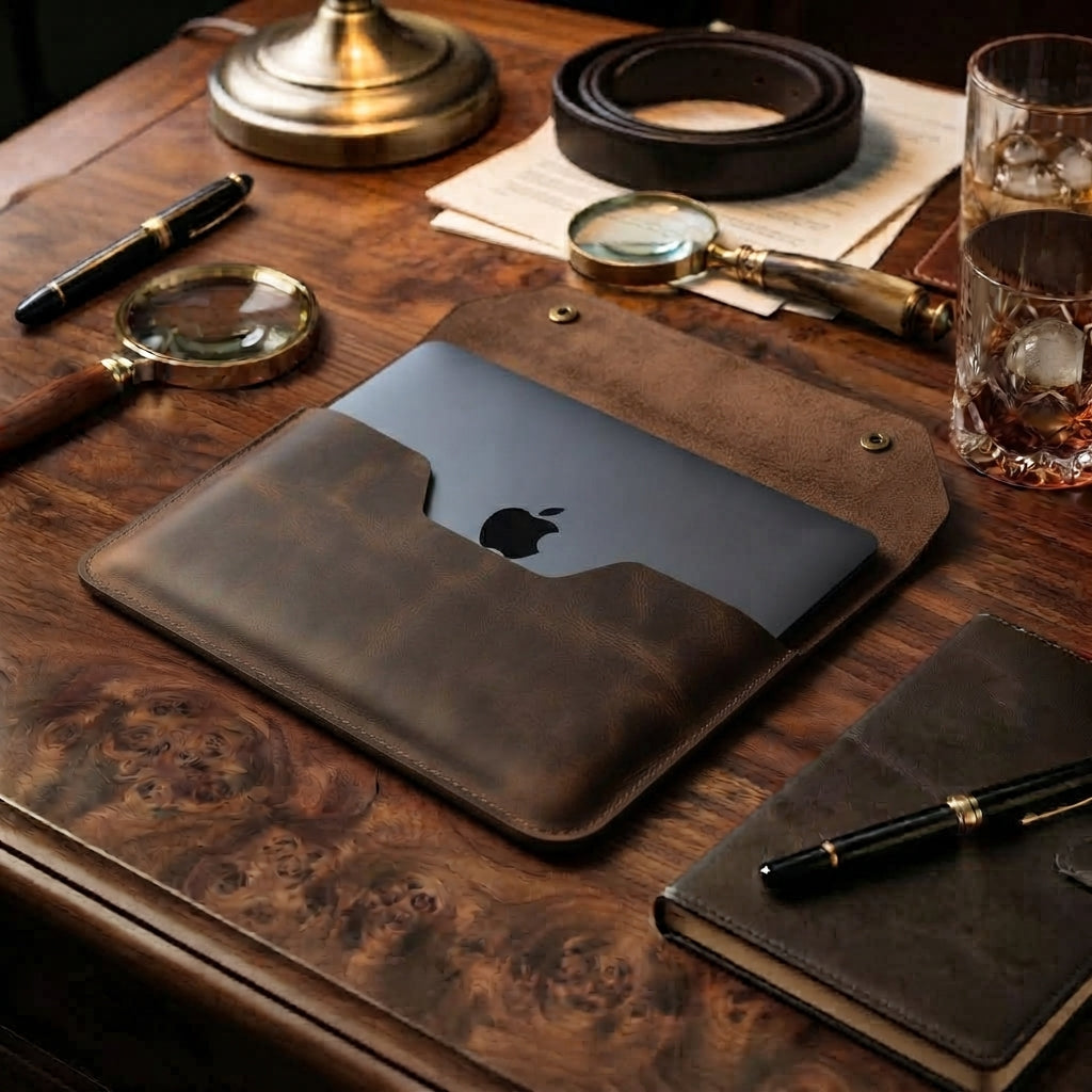 MacBook 13inche Leather Cover | Hand-Crafted Genuine Leather Cover