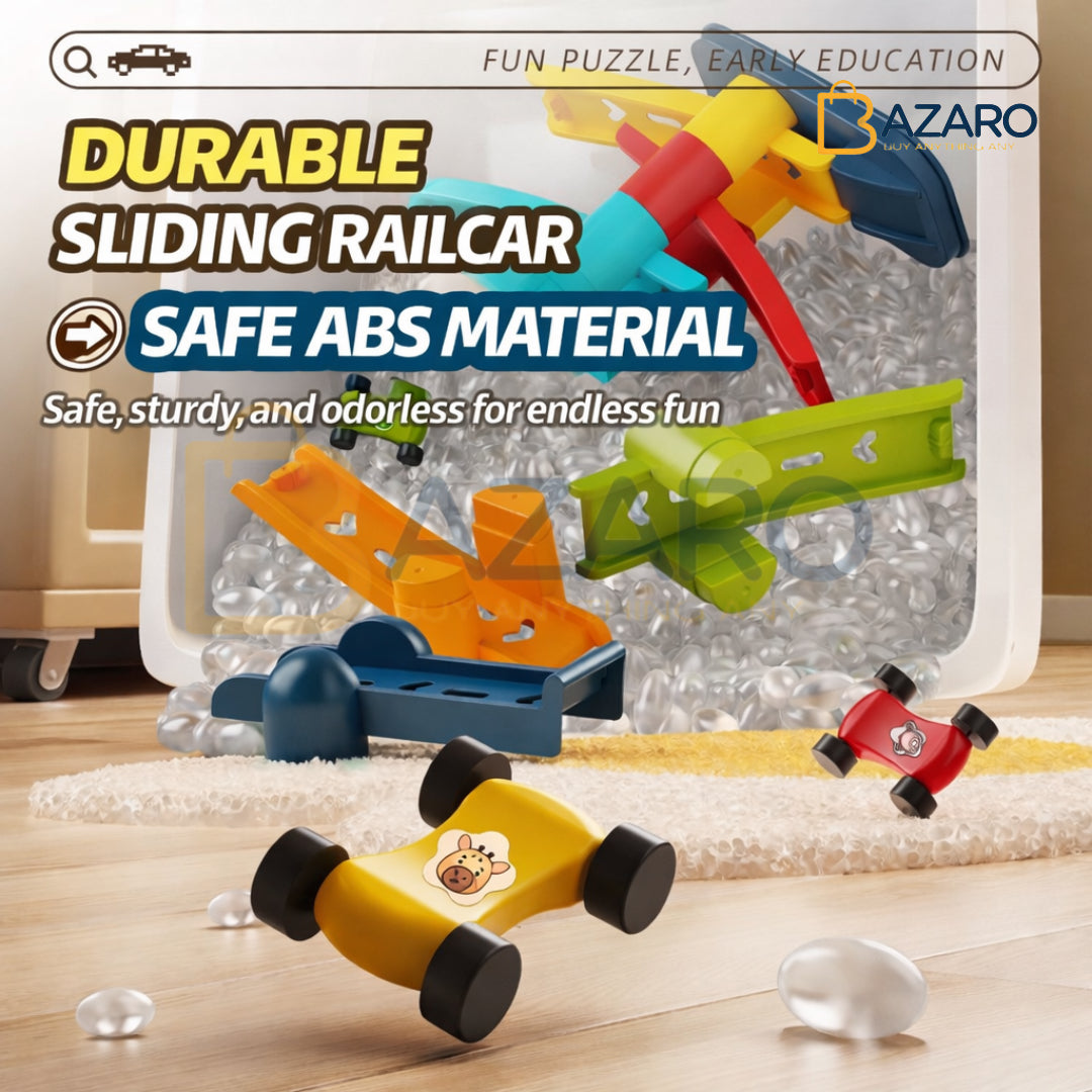 Ramp Racing Toy For Kids Car Adventure Toy Race Track Cars New DIY Assembled Gliding Track Vehicles car Parking Lot Car Model Combination Vehicle Set Children's Toys For Best Gift Boys kids