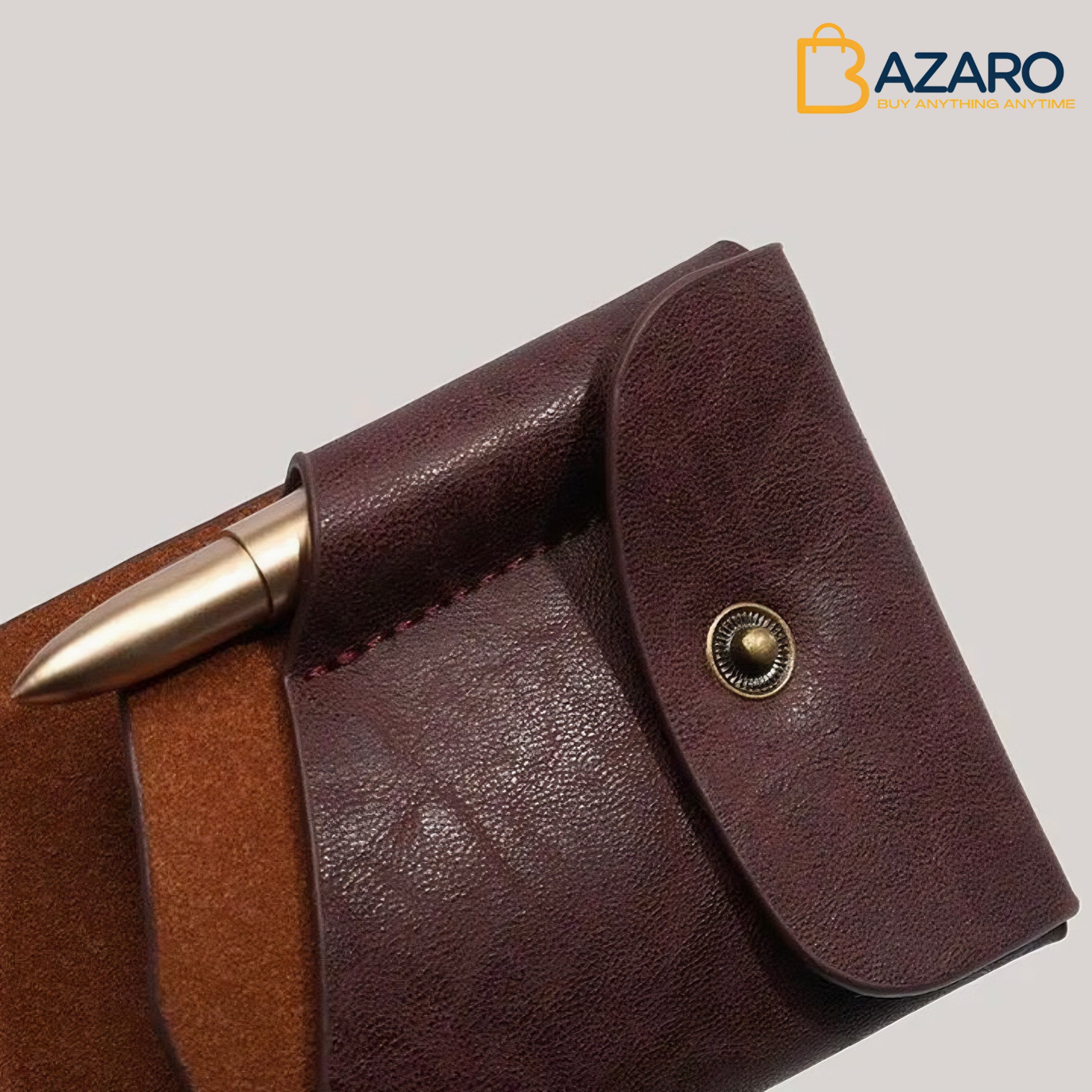Vintage Handmade Leather Wallet, Multifunctional Compact