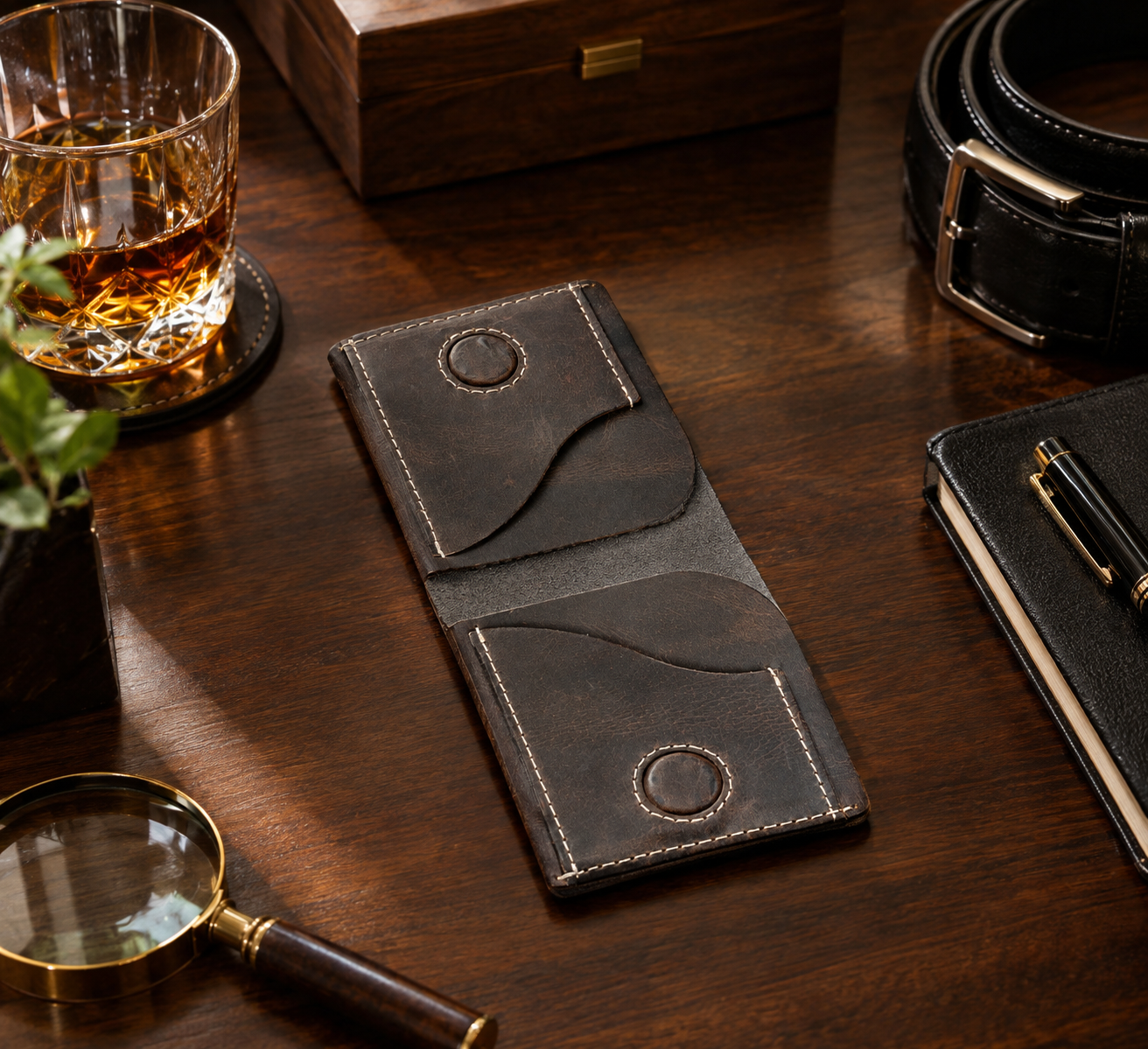 Imperial Magnetic Closure | Hand-Crafted Genuine Leather Wallet