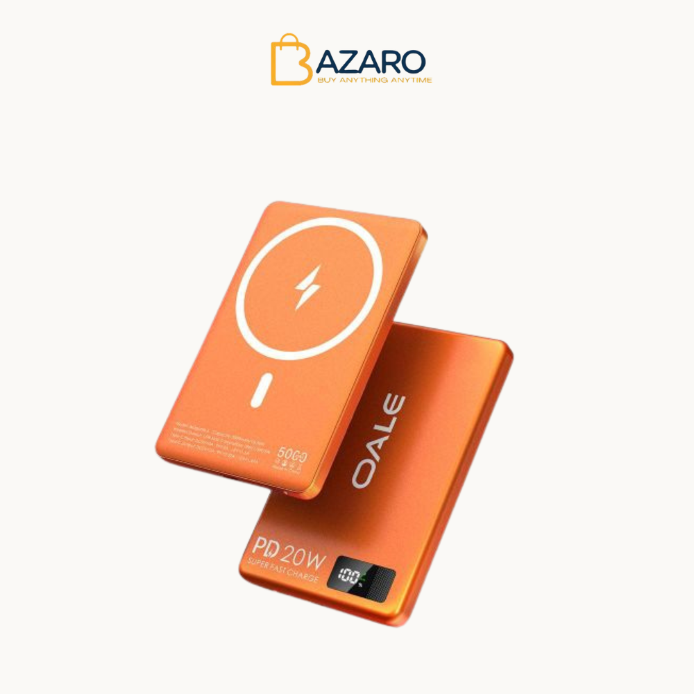 Oale iMagsafe Slim Magnetic Wireless Power Bank, 5000mAh 20W
