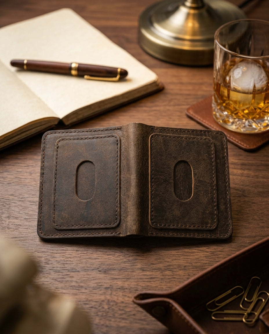 Classic Fold Wallet | Hand-Crafted Genuine Leather Wallet | Slim & Compact design