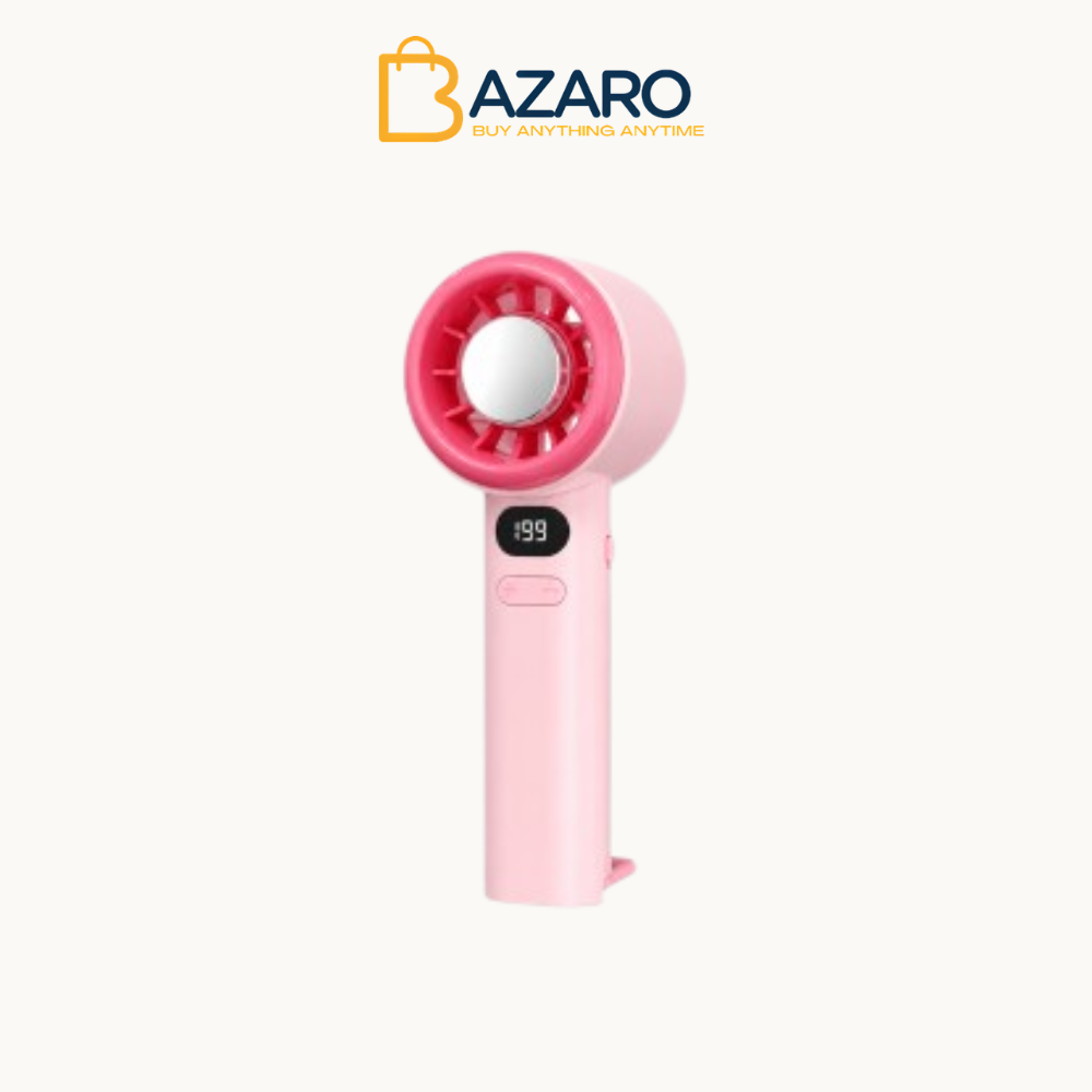 Ultra-Quiet Mini Handheld Fan with Smart LED Speed Indicator