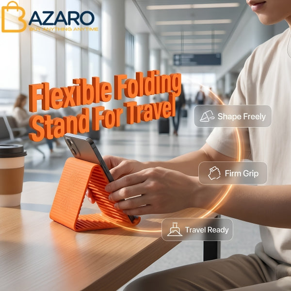 Flexible Silicone Aluminium Mobile Phone Holder Stand