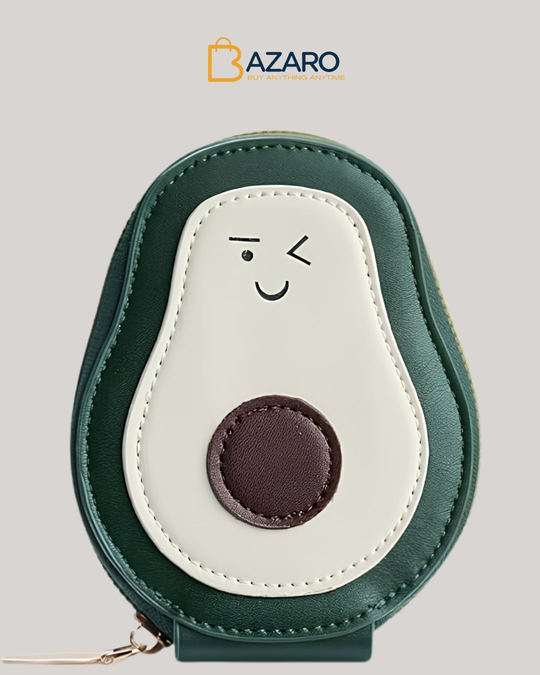 Avocado Coin Purse & Card Holder - Mini Multi-Card Slot ID Holder with Large Opening