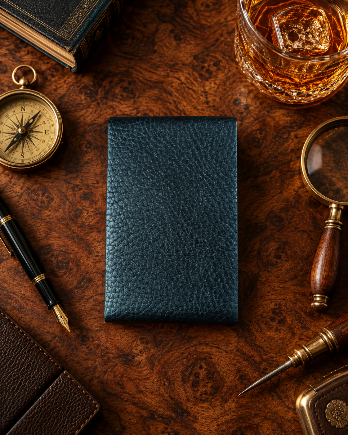 Vellura Genuine Leather Wallet | Compact Double Fold Leather Wallet