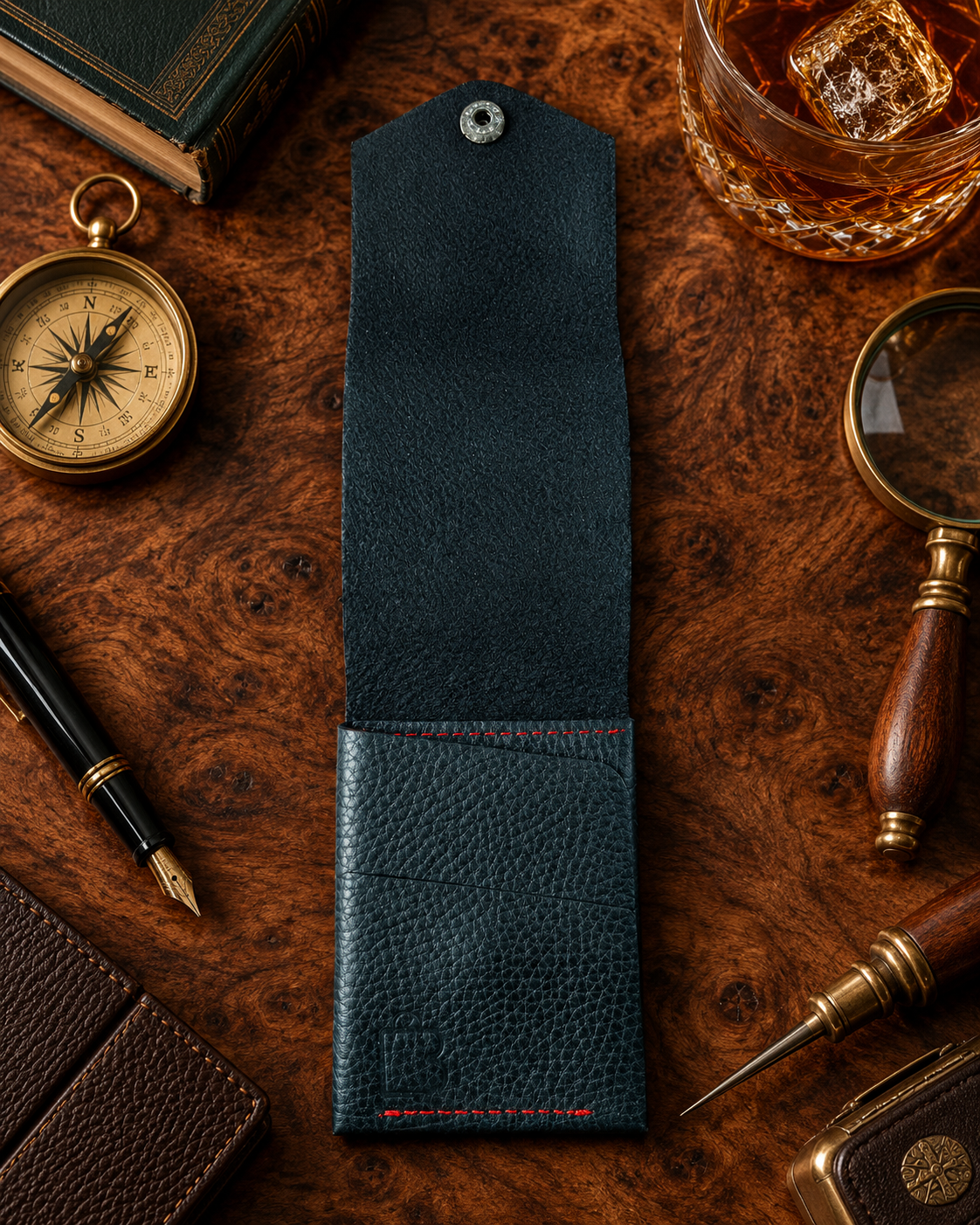 Vellura Genuine Leather Wallet | Compact Double Fold Leather Wallet