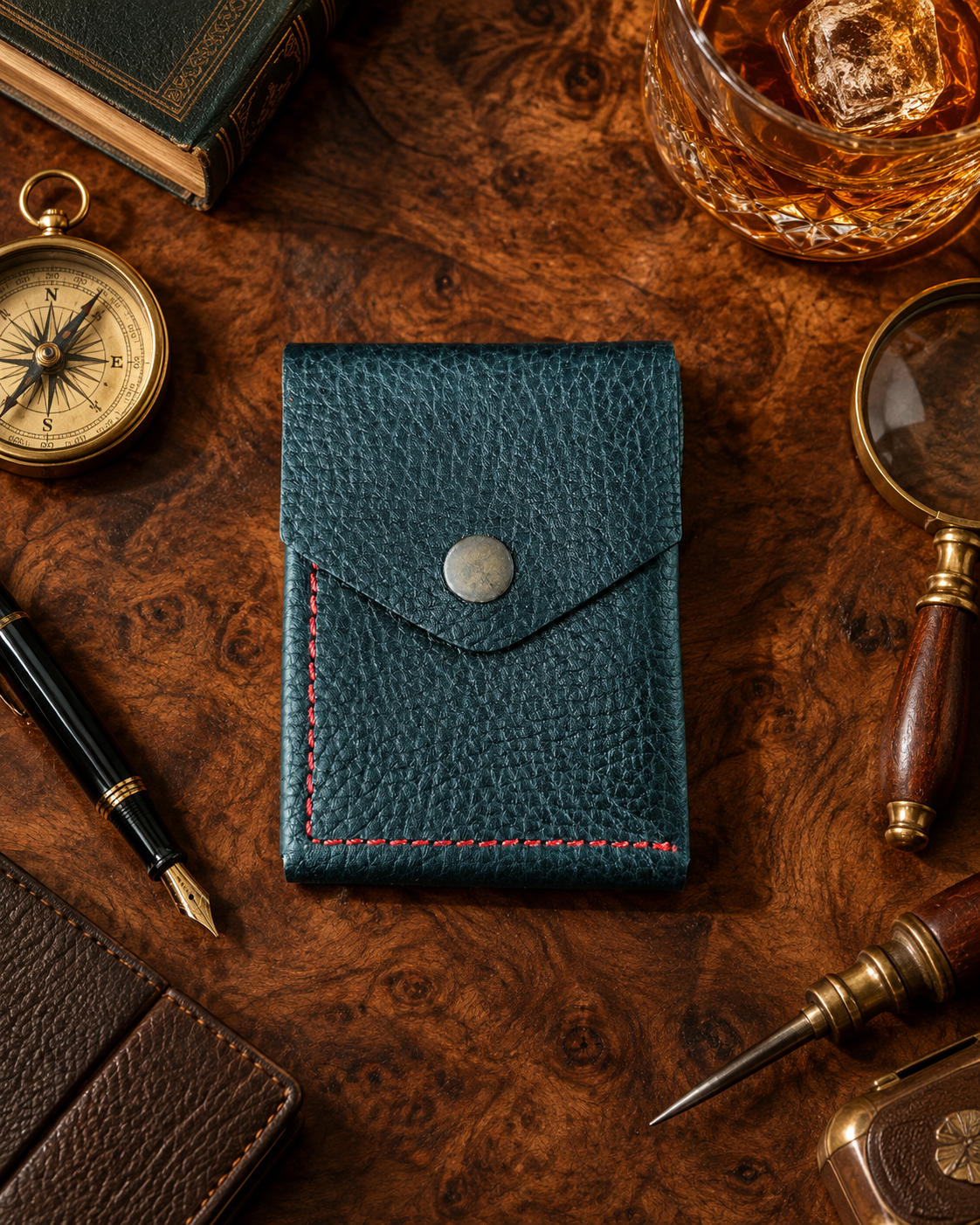 Vellura Genuine Leather Wallet | Compact Double Fold Leather Wallet
