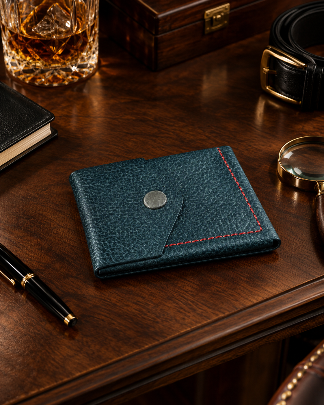 Vellura Genuine Leather Wallet | Compact Double Fold Leather Wallet