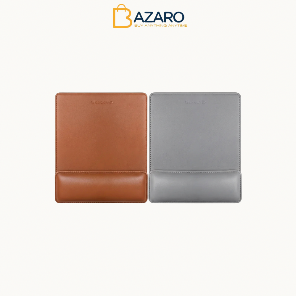 Premium Leather Mouse Pad with Magnetic Wrist Rest