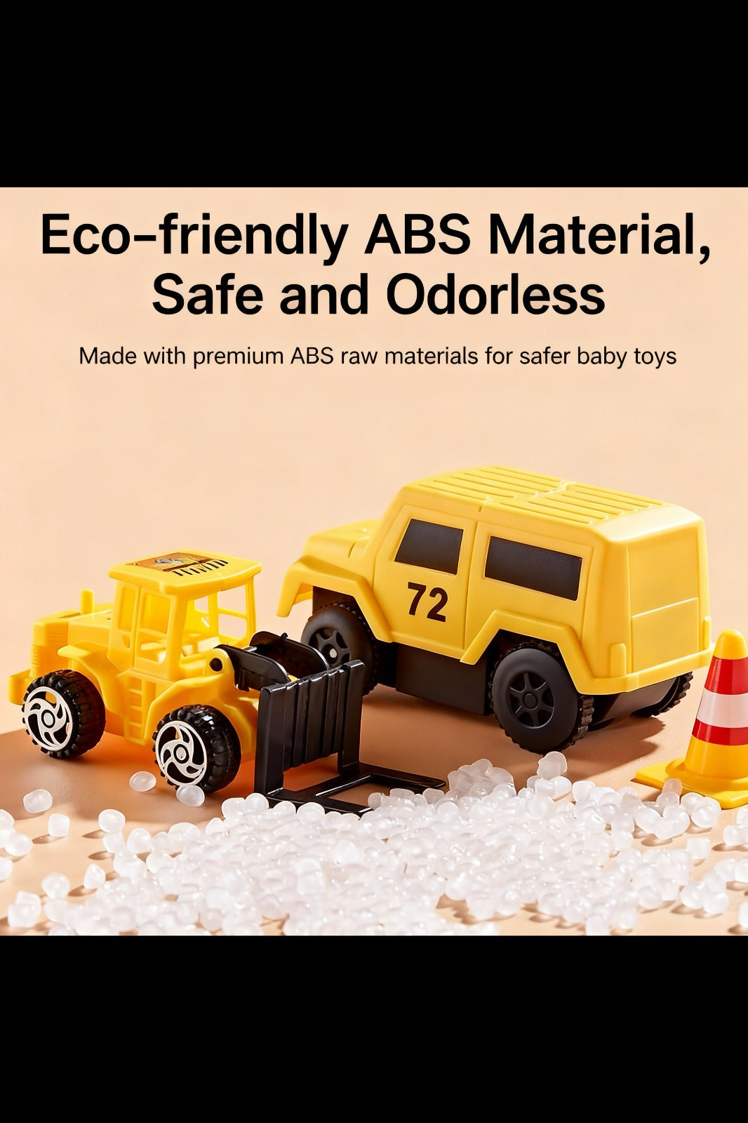 326 PCS Construction Race Tracks for Kids Toys, 2 Electric Cars, 4 Construction Cars, 1 Map & Flexible DIY Track Set, Engineering Gifts for 3 4 5 6 Year Old Boys Girls