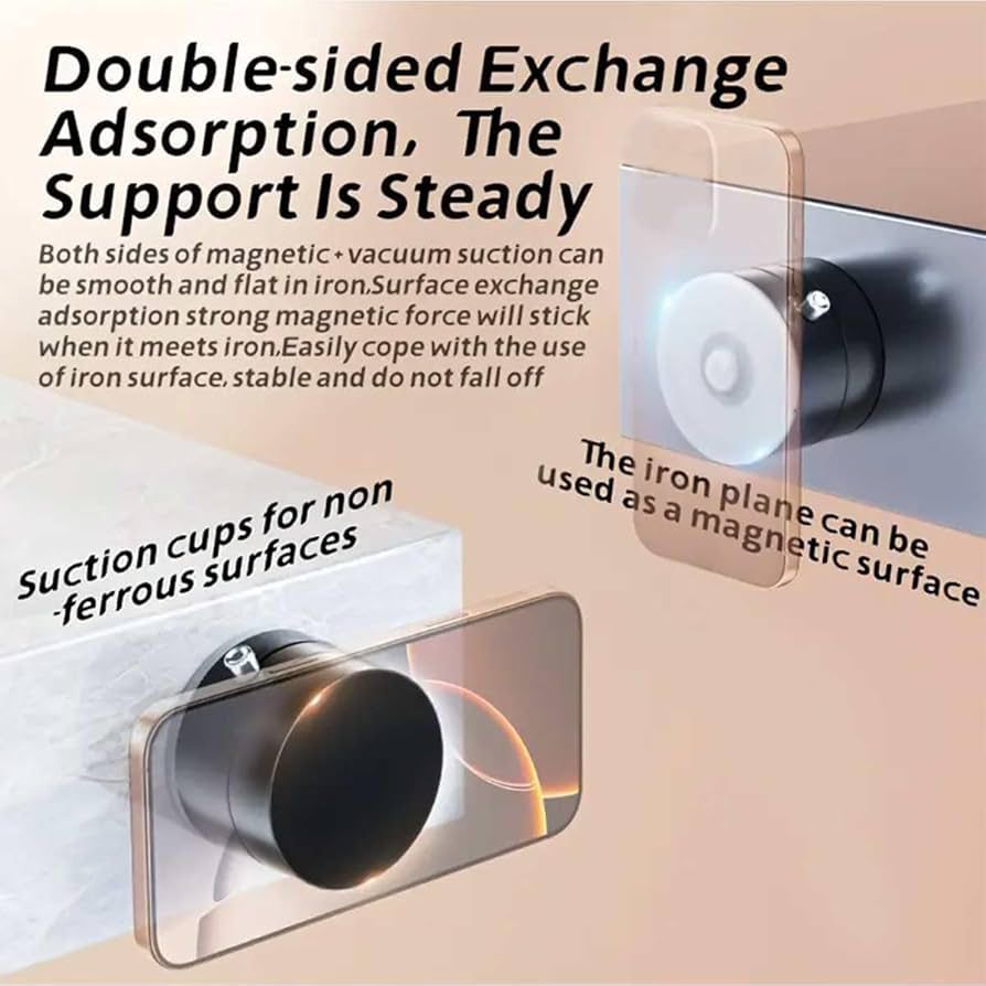 Vacuum Suction Magnetic Car Phone Holder