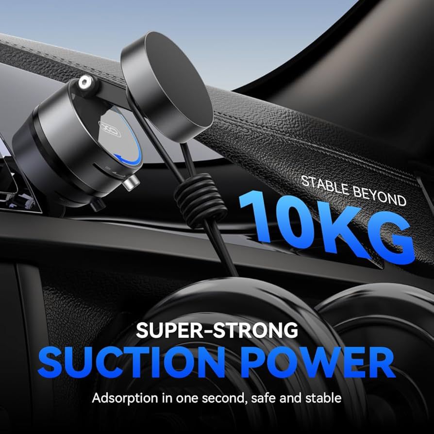 Vacuum Suction Magnetic Car Phone Holder