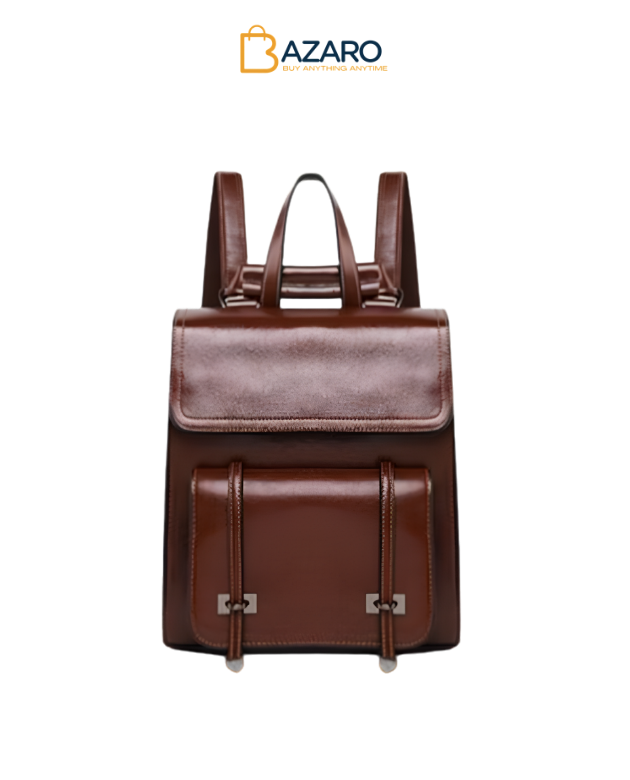 Business Backpack, Computer Backpack, Leather Shoulder Bag