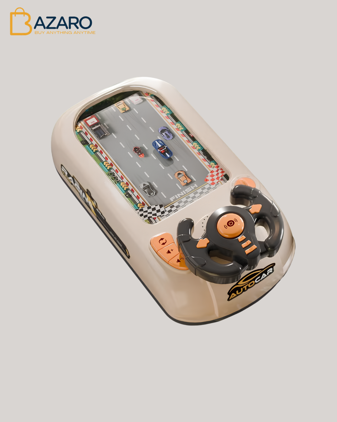 Beacron Musical Steering Wheel Toys for Boys 4-6, Toddler Simulated Driving Racing Car Game with Sound