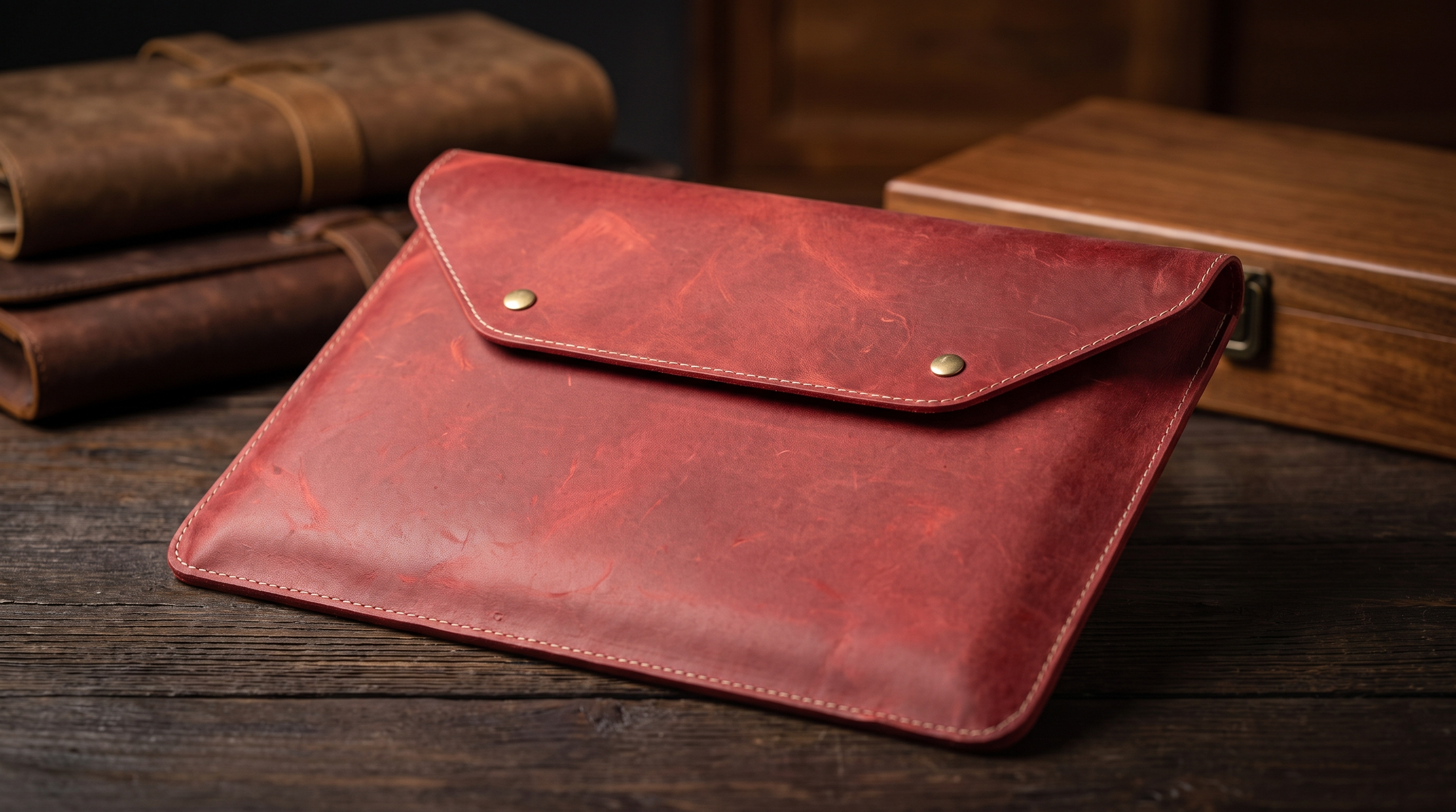 MacBook 13 inch Genuine Leather Cover | Hand-Crafted & Premium Look | Bazaro.ae