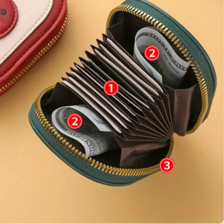 Cartoon Card Holder Accordion-Style Card Wallet