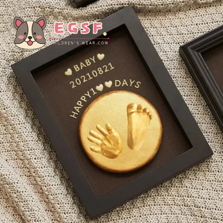 Baby Handprint & Footprint DIY Casting Frame with Shadow Box