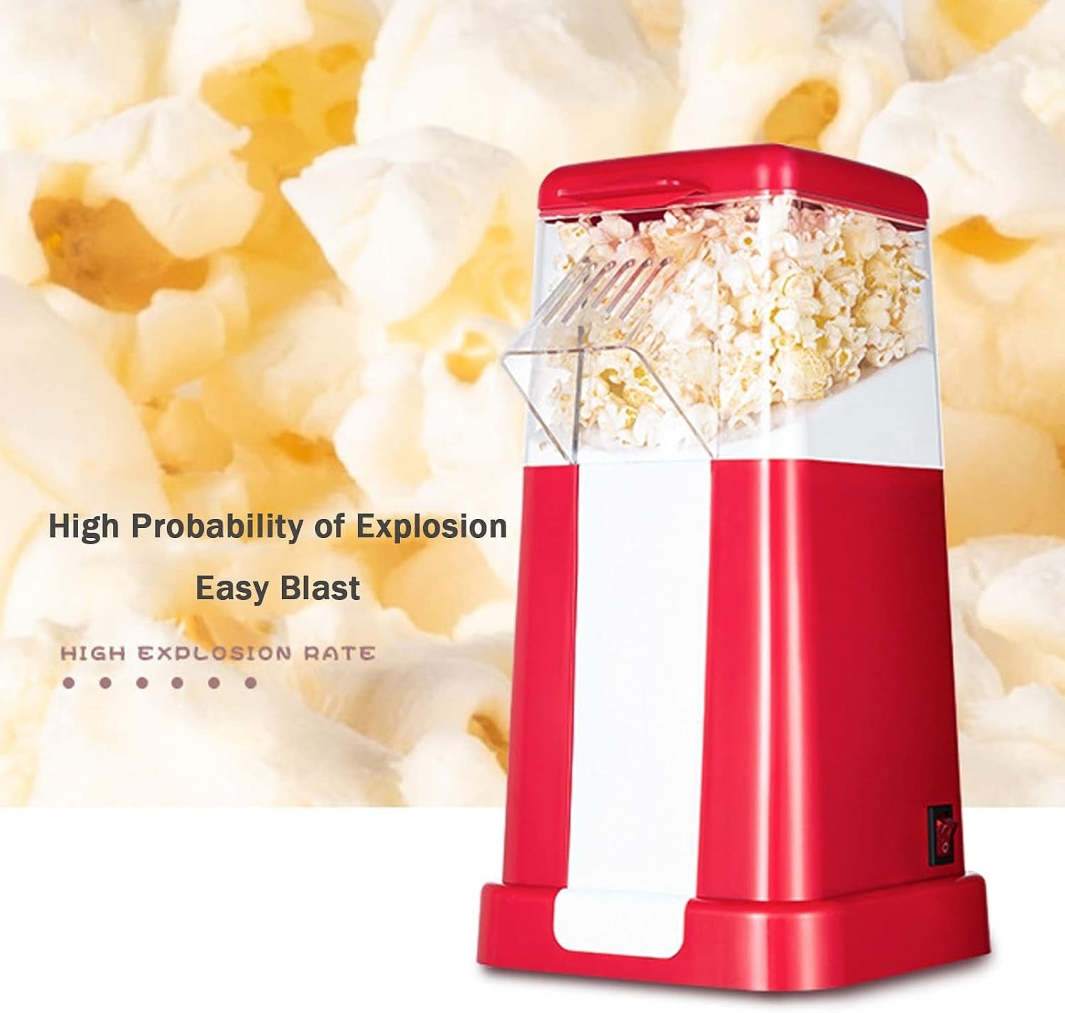 Retro Popcorn Maker, 1200W Retro Popcorn Machine