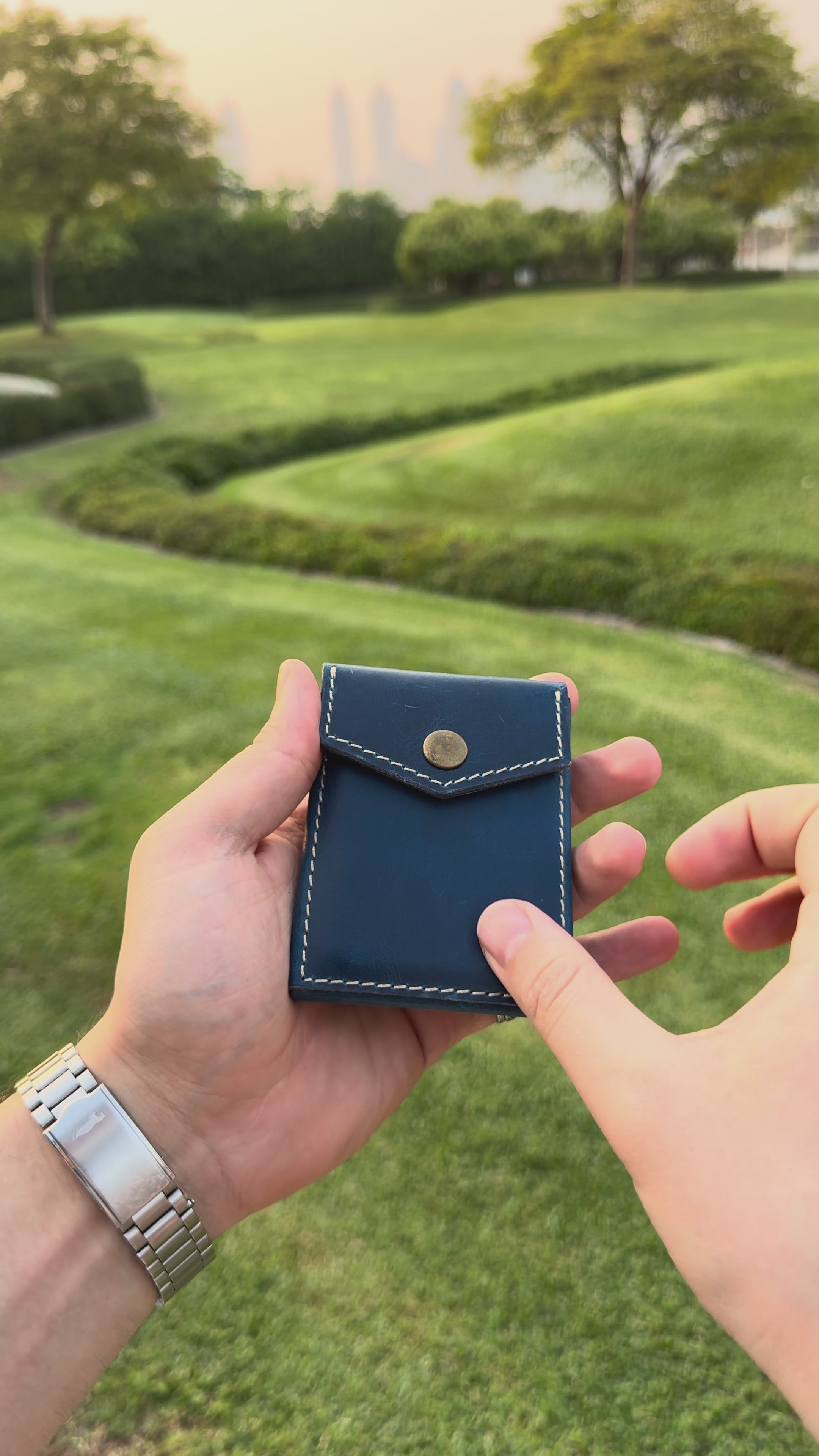 Crimson Crown  | Hand-Crafted Leather Wallet | Slim & Compact design