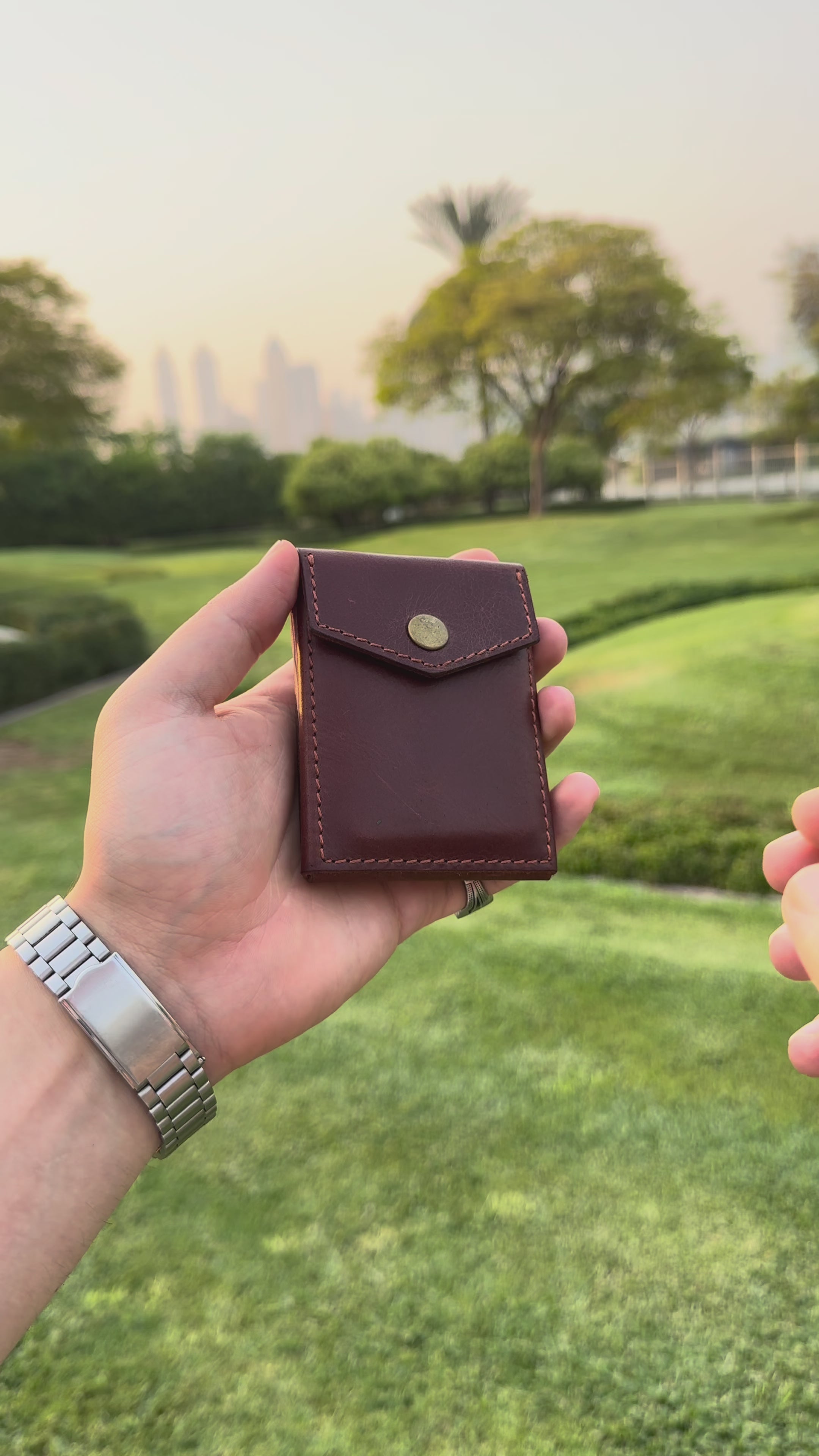 Crimson Crown  | Hand-Crafted Leather Wallet | Slim & Compact design